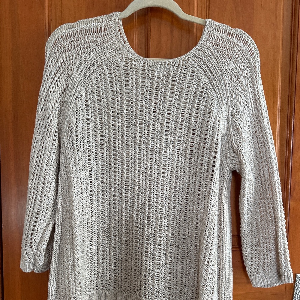 NWOT J Jill fisherman’s sweater, size small